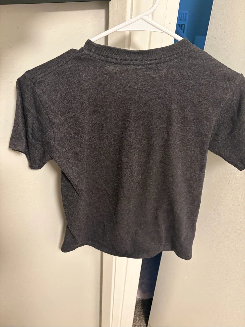 NIRVANA Gray Tee with Yellow Logo and Multicolor Tie-Dye Smiley